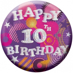 Odznaka 10 lat kotylion na urodziny